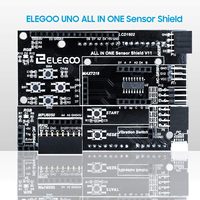 Kit de Robótica con Computadora de Placa Única ELEGOO V2.0 Actualizada UNO R3, Basado en AVR, Conectividad USB, Tutoriales de Inicio Más Completos