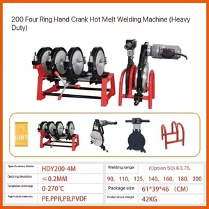 Pvdf PP Ống Hướng dẫn sử dụng Lắc bánh xe HDPE PVC mông Fusion Máy hàn tùy chỉnh PE Ống nóng chảy Máy hàn nhựa thợ hàn - Product Image 5