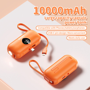 พาวเวอร์แบงค์ขนาด 10000 มิลลิแอมป์ชั่วโมง พร้อมพอร์ต USB-C  หน้าจอแสดงผล  กำลังไฟ 22.5 วัตต์ ชาร์จเร็ว  สายชาร์จในตัว  ไฟฉาย  และที่วางโทรศัพท์ - Product Image 3