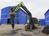Cisaille hydraulique MONDE Eagle pour déchiquetage de ferraille, accessoire d'excavatrice pour le démontage de déchets d'acier sur chantier de construction