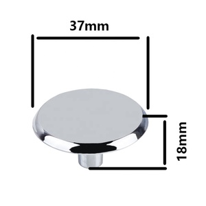 Kenop kabinet krom polesan tunggal kenop laci Dekorasi kabinet dapur gaya Modern menarik untuk pegangan ruang tamu - Product Image 4