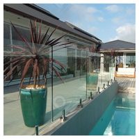 Pince de fixation en acier inoxydable 304 316 pour balustrade en verre sans cadre, pour balcon, escalier, piscine, clôture