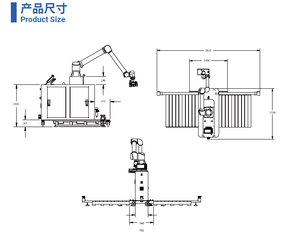 Solution de palettisation SIASUM DUCO BoxPallet, station de palettisation Corobot, charge utile de 20 kg, portée - Product Image 4