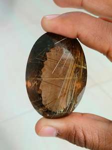 หินควอตซ์เจียระไนเหลี่ยมเพชรพลอยสีทองธรรมชาติสำหรับทำสร้อยคอเพื่อความคิดสร้างสรรค์ - Product Image 6