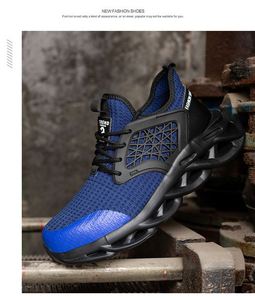 รองเท้าทำงานผู้ชายแบบสานระบายอากาศสำหรับฤดูร้อน รองเท้าผ้าใบกันลื่น - Product Image 6