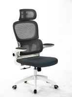 Chaise de bureau ergonomique professionnelle avec base en PP Classe 2 Gas Lift et roues en PU blanc pour espace de travail exécutif