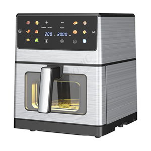 Electrodoméstico de cocina 2024 MÁS NUEVO Más vendido en EE. UU. Sin aceite Pantalla táctil digital Visible Freidora de aire 8L - Product Image 2