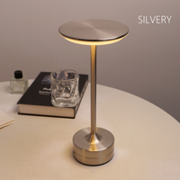 Lampe de table portable sans fil en métal, flexible, LED, avec capteur de lumière nocturne, commande tactile, rechargeable, de haute qualité