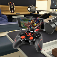 Control de Mando Inalámbrico BT3.0 T3 X3 para Videojuegos, Joystick para PC, Tableta Android, TV Box con Soporte