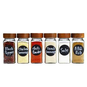 Vente en gros de bocal d'assaisonnement alimentaire en bois de bambou bocal à épices pour cuisines domestiques - Product Image 3