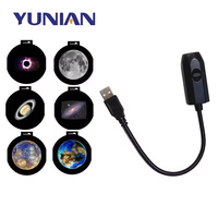 Mini projecteur de ciel étoilé portable USB pour projection Lune et Terre, veilleuse de plafond, projecteur de galaxie pour chambre à coucher