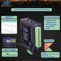 Cascade Ethernet 8 voies/RS485 Module IO distant réseau Modbus haute précision Sortie numérique d'entrée analogique 4-20ma pour les données