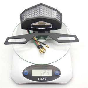 Feux arrière de moto, feux de freinage LED avec support en fer, lumière multifonction, pièces de moto - Product Image 2