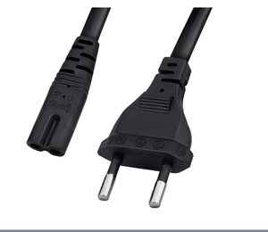Yuee צעיר ac 2 סיכת סיכת כבל 7 eu תקע iec c7 מחבר 250v כוח כבל החשמל הופך את היורוסטיק - Product Image 5