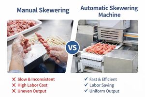 Macchina per Spiedini Souvlaki ad Alta Capacità per Produzione di Carne di Maiale e Frutti di Mare - Product Image 5