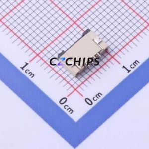 FC10-S04FCT-00 FFC/FPC Connector SMD,P=1mm,Horizontal Mount Connector Flip Cover Type Bottom Contact 4P 1mm - Product Image 2