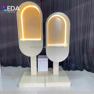 ไฟ LED ตกแต่งงานแต่งงานสีเบจ กล่องรับข้อความพร้อมไฟ LED สำหรับตกแต่งงานเลี้ยงฉลองงานแต่งงานและงานอีเว้นท์ - Product Image 3