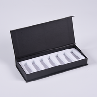 Boîte cadeau personnalisée de luxe A4 en carton rigide noir et or, auto-élevable, avec fermeture magnétique et doublure en mousse