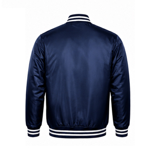High Quality Customized Design Men Satin <b>Jacket</b> <b>Winter</b> Solid Pattern Quick Dry Breathable Wholesale Customized Front Logo Custom - Product Image 3