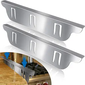 可重复使用易于清洁的厨房炉灶用具，用于燃气灶具高品质不锈钢304柜台顶部间隙盖