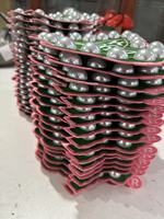 Perles 3D personnalisées faites à la main lierre bouclier brodé coudre sur patch fer sur patch sororité rose et vert bricolage Patch pour vestes chapeaux