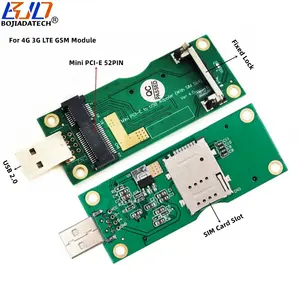 USB 2.0 Connector To Mini PCI-E Wireless Adapter Card 1 Standard SIM Slot Fixed Lock For 3G 4G LTE GSM WWAN Module Modem