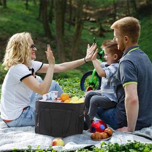 Рекламная профессиональная квадратная женская сумка-холодильник для пикника - Product Image 6