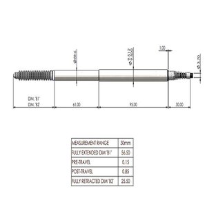 เซ็นเซอร์ Solartron รุ่น DP 30 S 2M สายเคเบิลแกน XY แบบมีทริกเกอร์ภายใน พร้อมขั้วต่อ สำหรับเซ็นเซอร์ตรวจจับตำแหน่งการเคลื่อนที่ - Product Image 5