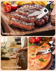 Ciseaux de cuisine robustes, cisailles de cuisine de qualité supérieure, ciseaux à volaille, compatibles lave-vaisselle, pour viande et aliments - Product Image 4