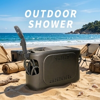 Calentador de Agua a Gas Portátil de Alta Tecnología para Exteriores, Calentamiento Rápido, Sin Tanque, para Uso en Autocaravanas y Hogares, Alimentado por Batería/USB, para Limpieza y Ducha