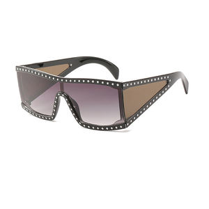 Lunettes de <span class=keywords><strong>soleil</strong></span> Vintage polarisées, surdimensionnées, carrées, pour cyclisme, accessoires de Sport, en diamant, Viperes, nouveauté 2019 bon marché - Product Image 3