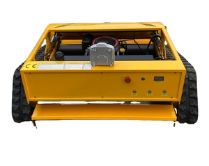 Professional 190CC Gasoline Crawler <b>Lawn</b> <b>Mower</b> 200L Grass Box Rotary Blade Steel Chassis 25-100mm Cutting Height - Product Image 1