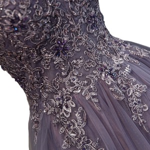 SF2318F 2026 New Banquet Sling High-end Vocal Art <strong>Kao</strong> Sen Series Colored Yarn fairy Wedding Ladies Evening Dress - Product Image 5