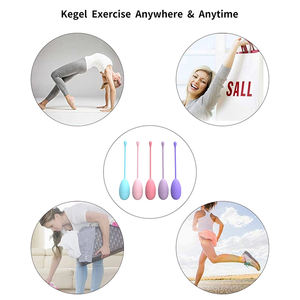 Tıbbi sınıf silikon vajinal ağırlık Vibreator masaj kadın vajina sıkın egzersiz Ben Wa <span class=keywords><strong>Kegel</strong></span> topları Set seks oyuncak kadınlar için - Product Image 3