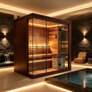 Sauna Tradicional Interior Hemlock con Color Claro e Interior Luminoso, Sin Sensación de Opacidad - Product Image 3