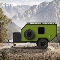 Caravane européenne de luxe légère en aluminium et fibre de verre, petite remorque de camp moderne, camping-car pour camping-car extérieur australien tout-terrain
