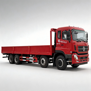 รถบรรทุกขนส่งสินค้าดีเซลใหม่ Dongfeng 30T จากโรงงาน  แบบพื้นเรียบ 4x2 6x4 8x4 สำหรับงานขนส่งโลจิสติกส์ - Product Image 1