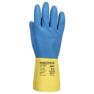 PORTWEST - A801Y4RM Guantelete de látex de Doble Inmersión-GUANTES EAN 5036108324354 - Product Image 2