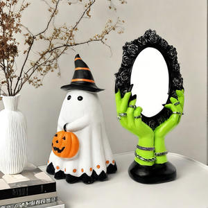 Halloween Party Decoration Funny Cross-Border Magic Mirror Ghost Festival Ornament Home Desktop Epoxy <b>Resin</b> Artistic Figurine - Product Image 2