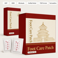 Pansements chinois pour les pieds, 50 patchs, patchs détox traditionnels à base de plantes avec matériau non tissé, application et retrait faciles pour les soins corporels