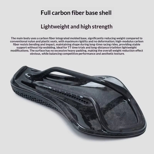 Sillín de <span class=keywords><strong>Bicicleta</strong></span> RIRO de Fibra de Carbono Impreso en 3D, Hueco, para Triatlón, Ultraligero, con Rieles de Carbono, Ergonómico y Transpirable, para Ciclismo de Carretera - Product Image 6
