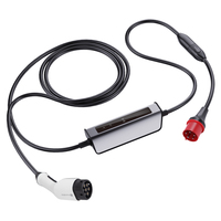 Nouveau connecteur EV de type 2, connecteur de charge EV contrôlable, bouton de charge EV, indice de protection IP6X, compatible 16A/32A, prises industrielles, service OEM/ODM