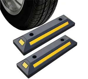 WS36 Cheap Factory Rubber Wheel Stops Parking Curbs For Parking