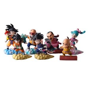 Figurines d'action XR, lot de 7 pièces, 10 cm, Dragon Son <span class=keywords><strong>Goku</strong></span>, Maître Roshi, Yamcha, Kuririn, Bulma, modèle de dessin animé, jouet en PVC - Product Image 1