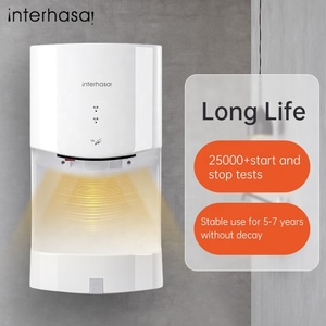Sèche-mains automatique commercial avec plateau, montage mural, réglage chaud/froid, capteur d'induction, 1250W, <span class=keywords><strong>machine</strong></span> à sécher haute puissance, toilettes - Product Image 3