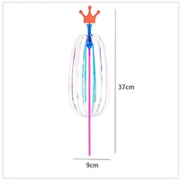 Nouvelle Baguette Magique LED Fleur à Bulles Arc-en-ciel Lumineuse Clignotante, Jouet Cadeau pour Enfants, Idéal pour Anniversaires et Fêtes