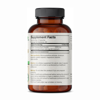 Capsules de Ginseng Rouge Panax Chinois à Marque Blanche OEM, Extrait d'Ashwagandha, Betterave et Thé Vert Naturel, 120 Capsules/Flacon, 2 par Jour
