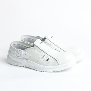 Produttore di fabbrica scarpe da infermiera personalizzate comode e durevoli bianche antistatiche mediche in pelle sintetica a buon mercato all'ingrosso - Product Image 2