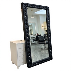 Grand miroir antique <span class=keywords><strong>de</strong></span> luxe avec cadre <span class=keywords><strong>en</strong></span> bois au design moderne <span class=keywords><strong>en</strong></span> rose pour chambre à coucher, <span class=keywords><strong>salon</strong></span> <span class=keywords><strong>de</strong></span> <span class=keywords><strong>coiffure</strong></span>, barbier, <span class=keywords><strong>salon</strong></span> <span class=keywords><strong>de</strong></span> beauté - Product Image 3