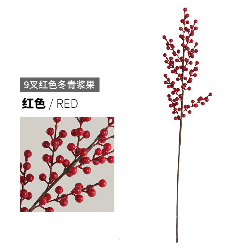 9 forks red berries